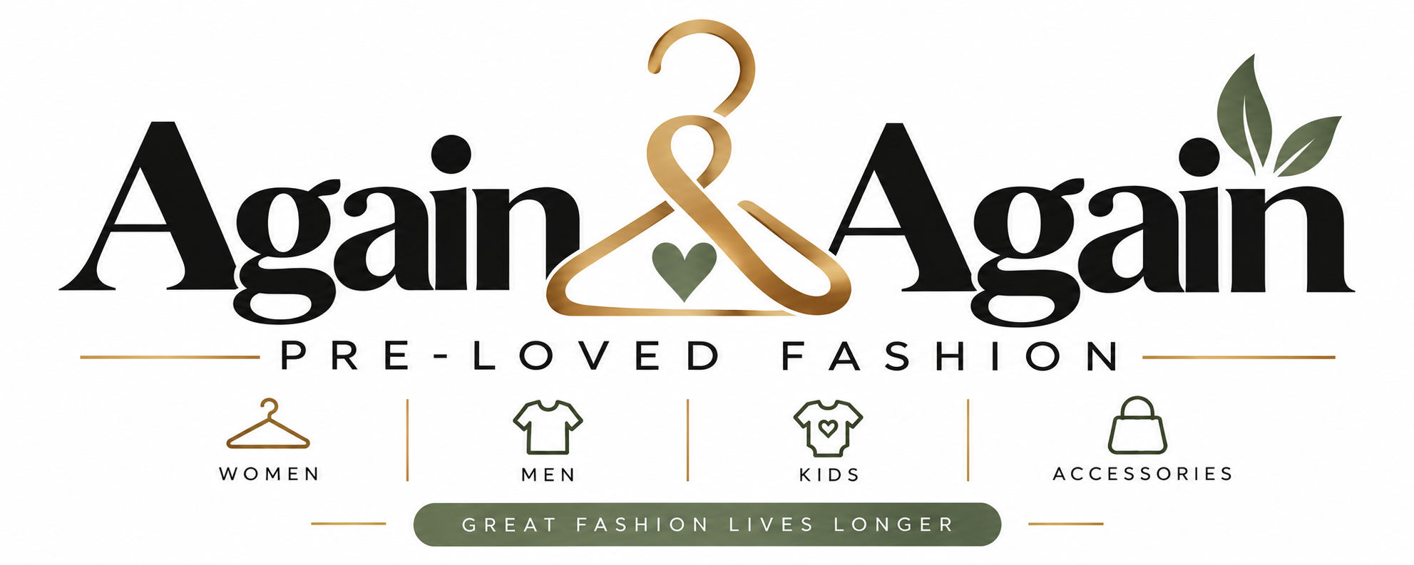 Again & Again — pre-loved fashion. Great fashion lives longer.